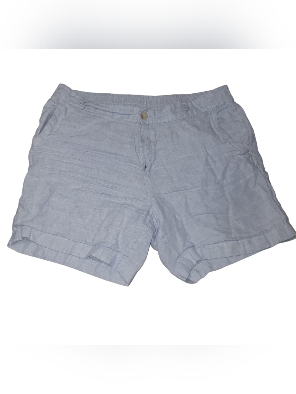 Panama Jack Light Blue Men's 100% Linen Shorts Size L